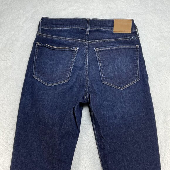Lucky Brand Jeans Womens Sz 2/26 Dark Blue Brooke Ankle Mid Rise Denim 25x29 - Picture 4 of 14